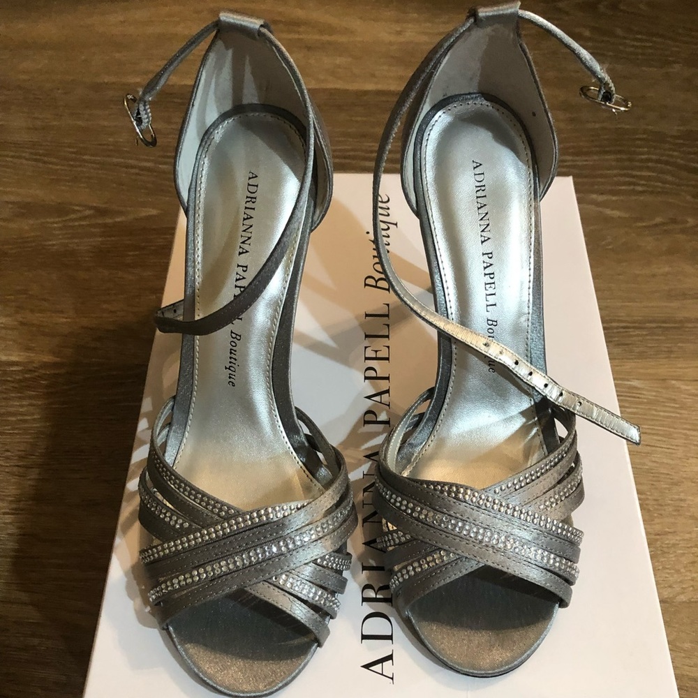 Adrianna Papell Pewter Heels
